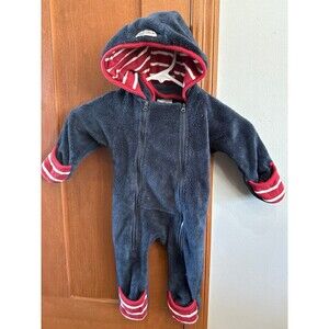 Rugged bear Navy Blue Fleece Bunting 3-6 month